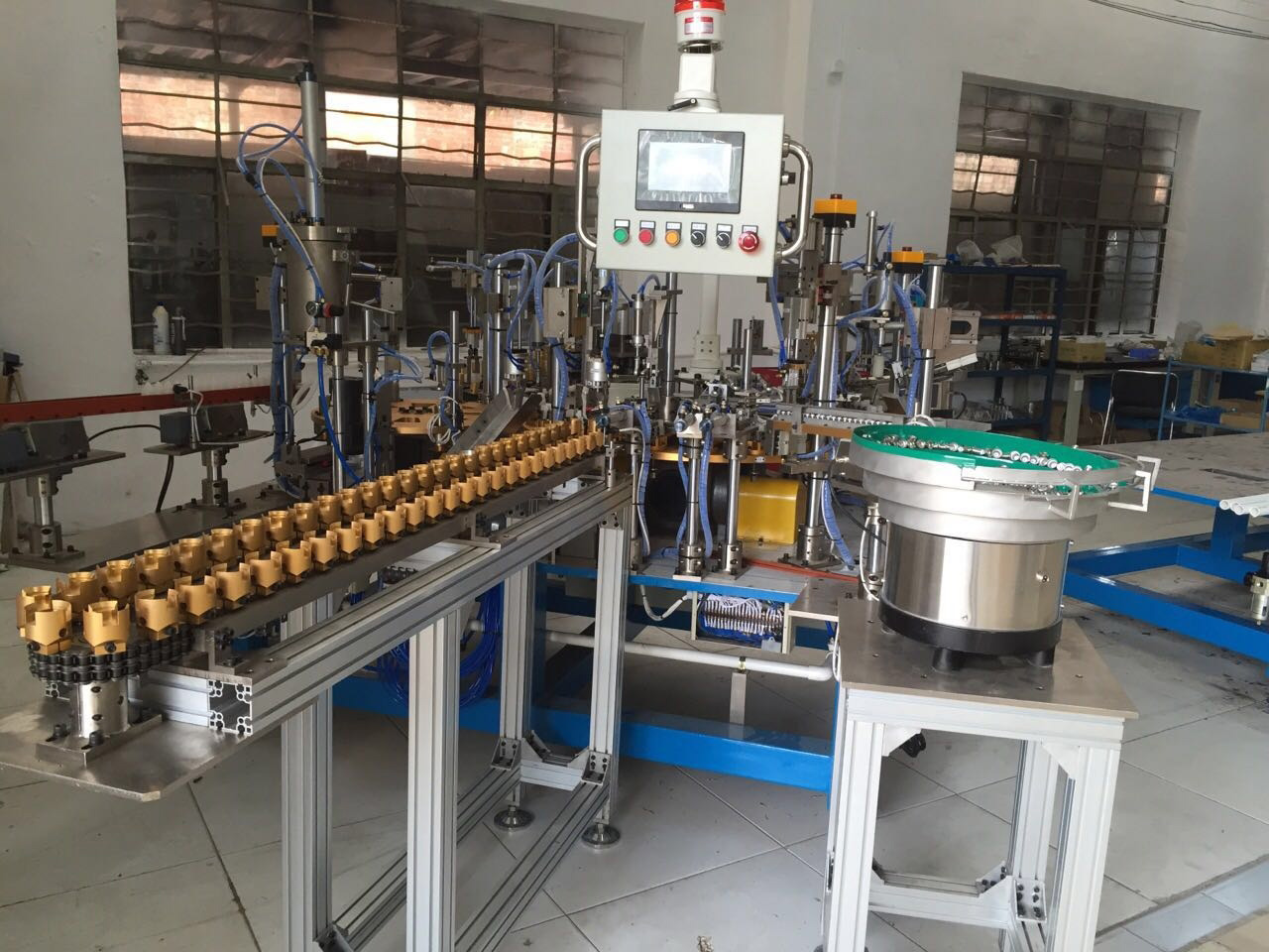 LED bulb lamp automated assembly line